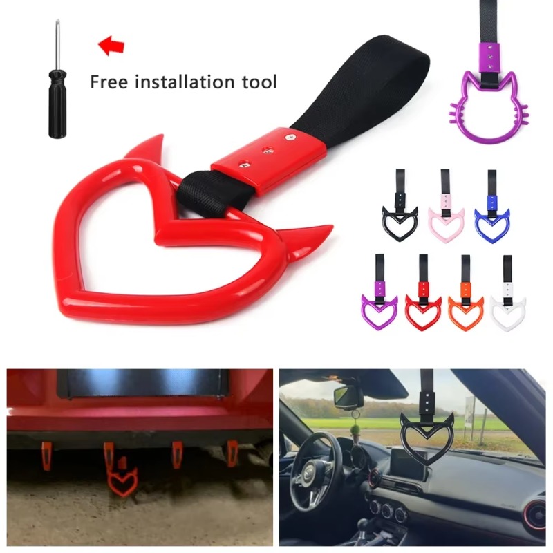 Car Accessories Jdm - 1PC New JDM Tsurikawa Handle Ring
