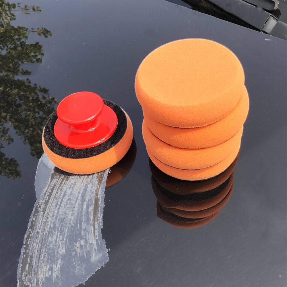 Car Wax Polishing Pad - 6 PCS Car Wax Applicator Pads