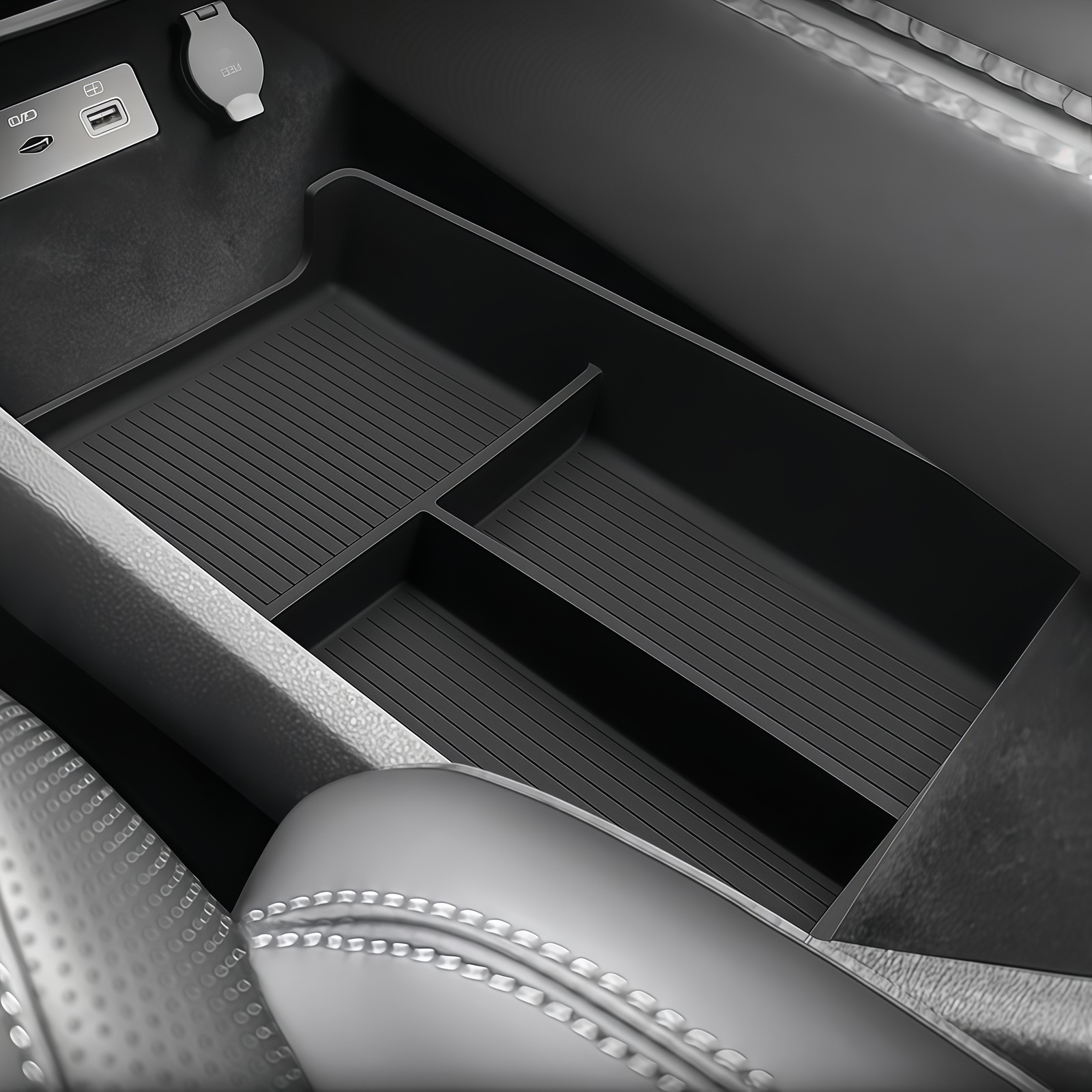 Car Accessories Quirky - Center Console Lower Storage Organizer Tray