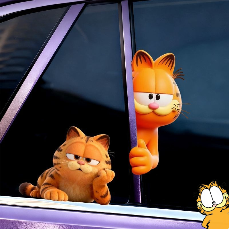 Car Accessories Quirky - Garfield anime cartoon cute funny secretly