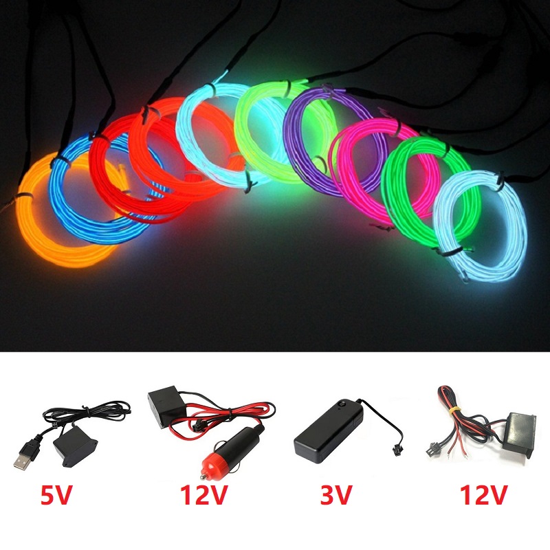 Car Accessories Wholesale - 10m/5m/3m/1m 3V Battery 5V USB 12V