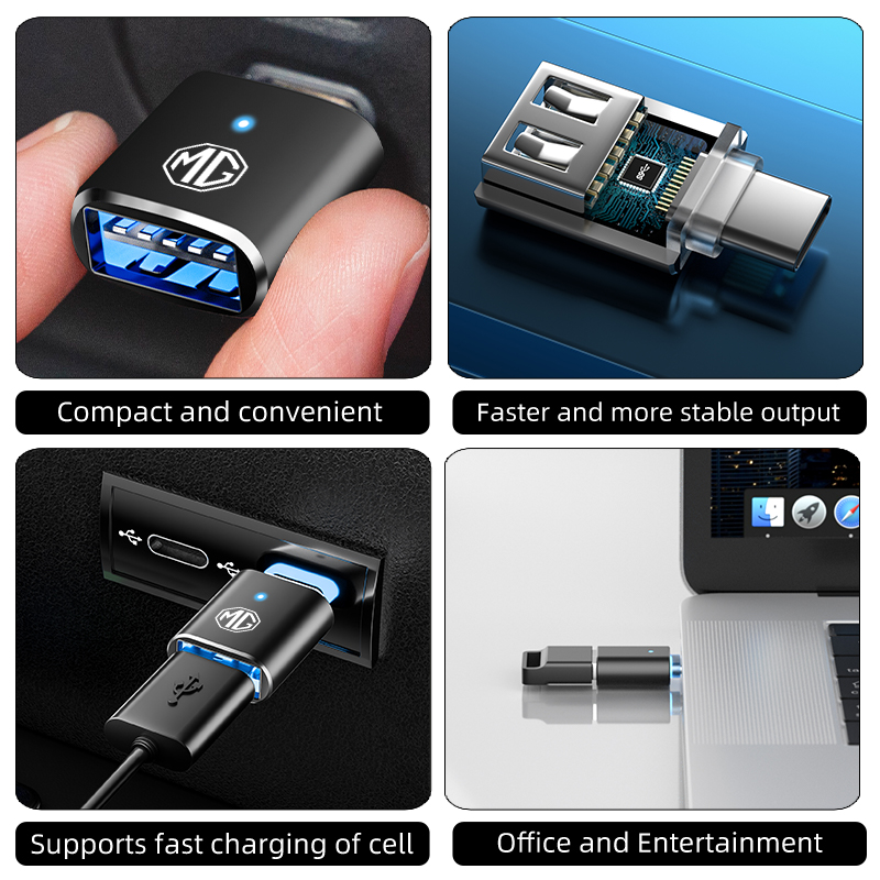 Car LED Type C To USB 3.0 Adap - огляд і ціна Car Accessories Quirky