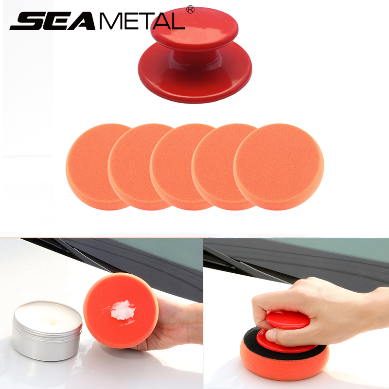 SEAMETAL 6pcs/Set Car Wash Wax - огляд і ціна Car Wax Polishing Pad