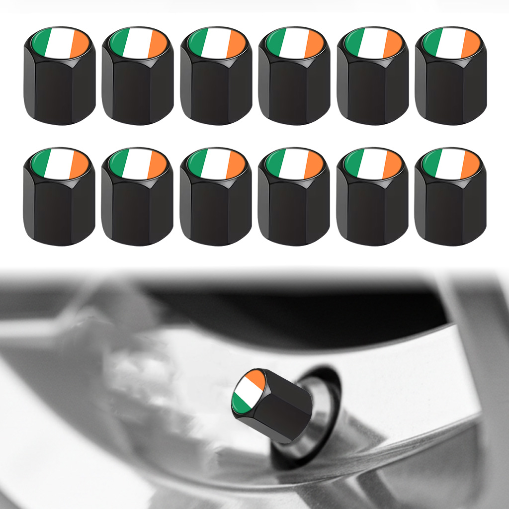 12Pcs Ireland Flag Valve Stem  - огляд і ціна Car Accessories Ireland