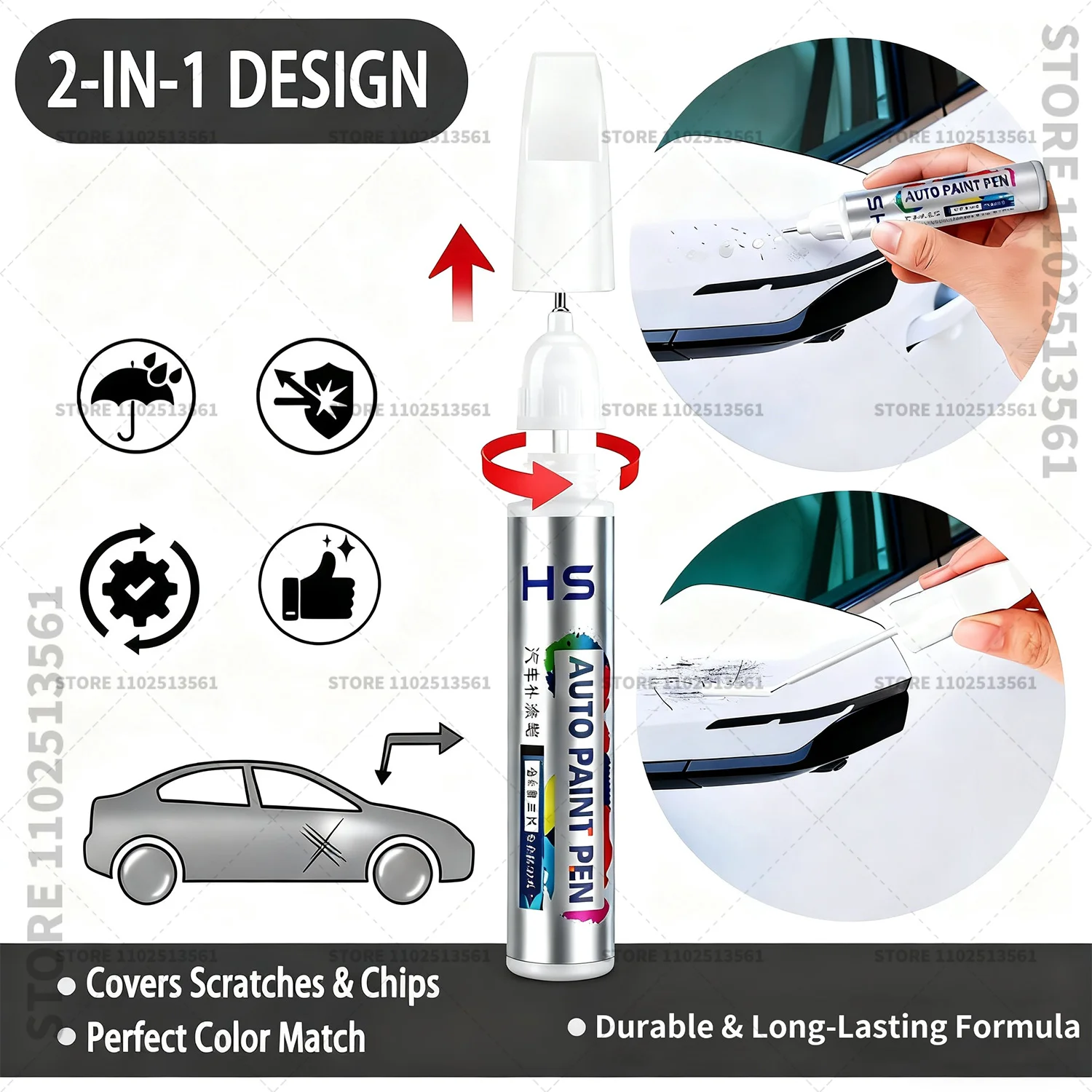 Car Paint Repair Pen For BYD S - огляд і ціна Car Scratch Remover Pen