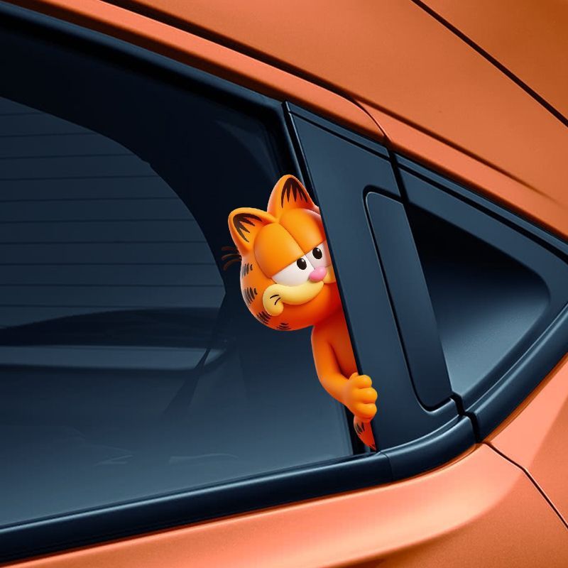 Garfield anime cartoon cute fu - огляд і ціна Car Accessories Quirky